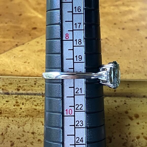 Green Labradorite Sterling Silver Ring Size 9 - Picture 9 of 10